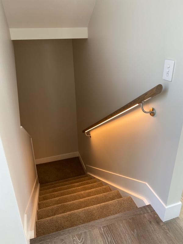 American Oak Handrail with LED