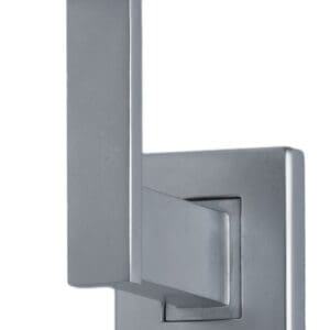Handrail Bracket - Square+Square Base - Satin Chrome
