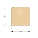 Handrail Rosewood – Square