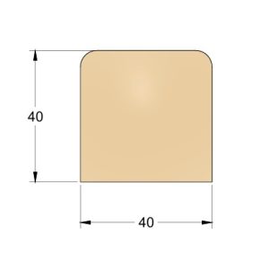 Handrail Rosewood - Square