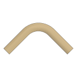 Handrail Bend 45mmD – Am Ash 90°
