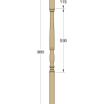 External Baluster – Colonial 42sq