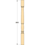 External Baluster – Colonial 58sq